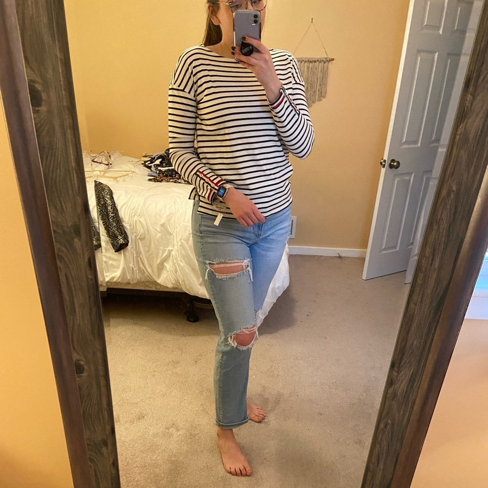 NWT Talbots Boatneck Striped Shirt